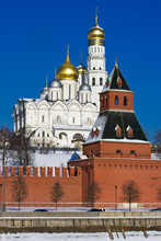 Moscow Kremlin And Churches