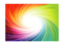 Rainbow Swirl Background