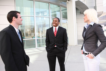 Sticker - Attractive Business Team at Office