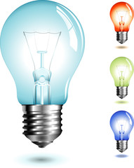 realistic illustration of a lightbulb