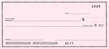 Blank Check With False Numbers