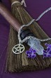 Pentacle Necklace with other wicca objects