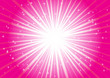 Abstract pink sun blast with stars