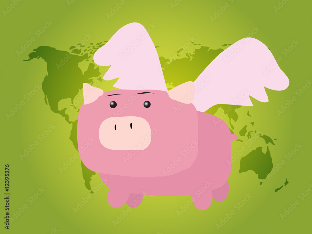 Photo Art Print Flying Pig Abposters Com