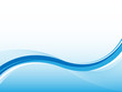 Hintergrund Illustration in blau mit Wellen