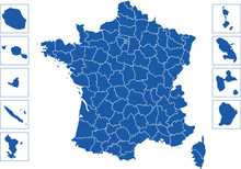 Départements Français Avec Les DOM Et TOM