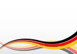 Hintergrund mit deutschen Farben/Schwüngen