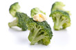 Grüner Brüccoli mit Butter als Garnierung