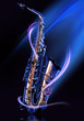 canvas print picture - saxophone