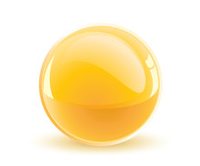 3d Vector Yellow Sphere