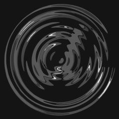 Silky black ripple design
