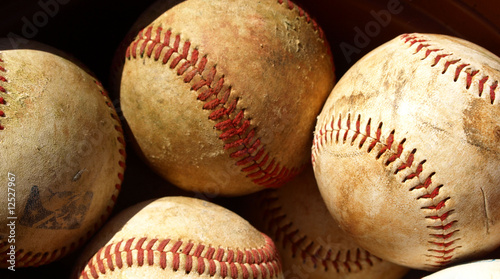 Naklejka samoprzylepna Stary baseball