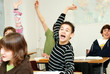 © DURIS Guillaume - élève levant la main en classe - école