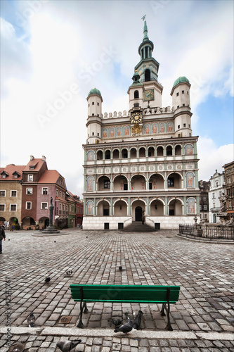 Plakat na papierze fotorealistycznym Stary ratusz w Poznaniu
