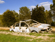 Stolen and burned car