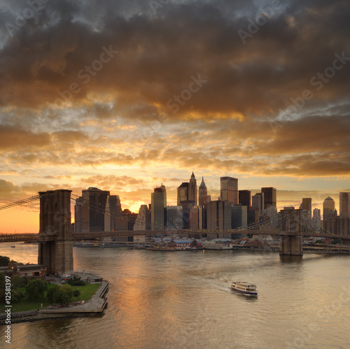 Board z aluminiowym obramowaniem Nowy Jork Manhattan
