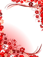 Wall Mural - Floral backgrounds, vector illustration