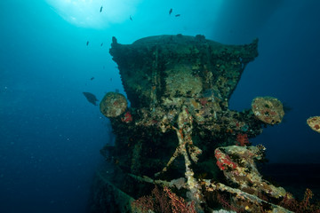 Wall Mural - tank wagon on the Thistlegorm