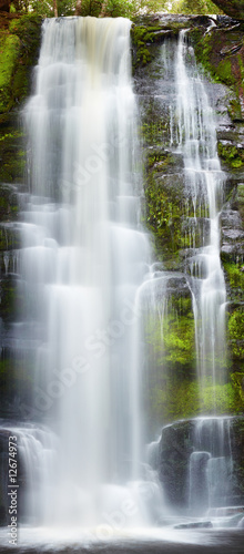 Obraz na płótnie canvas trzyczęściowy "tryptyk" Mclean falls, nowa zelandia