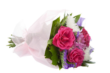 Fotomurales - bouquet of beautiful flowers isolated