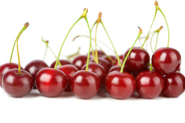 Wall Mural - ripe cherries isolated