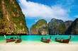 Leinwanddruck Bild - Tropical beach, Maya Bay, Thailand
