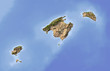 Balearic Islands, shaded relief map
