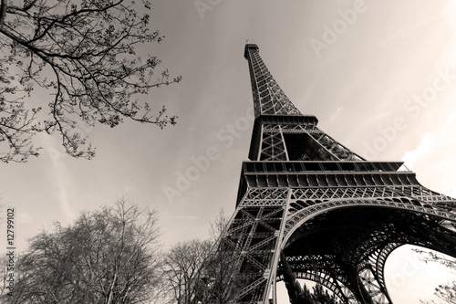 Obraz na płótnie canvas dwuczęściowy "dyptyk" Tour eiffel - wieża eiffla
