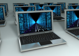 Wall Mural - laptops