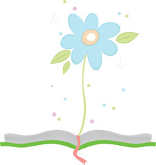 Flower in the book