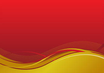 Wall Mural - background design red and gold