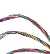 Three Bunches of Colorful Cables