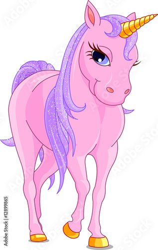 Naklejka na meble Pink Unicorn