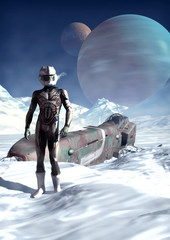 Wall Mural - crash landing