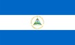 Flag of Nicaragua. Illustration over white background