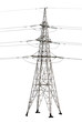 © FullCircle - High-voltage transmission tower isolated on white