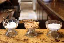 Sugar Bowl Condiments On Restaurant Hotel Bar Counter