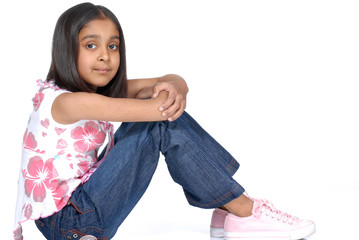 fashionable 7 years old girl