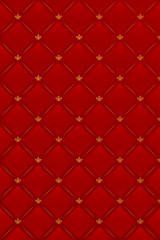 Wall Mural - Vector illustration of red leather background