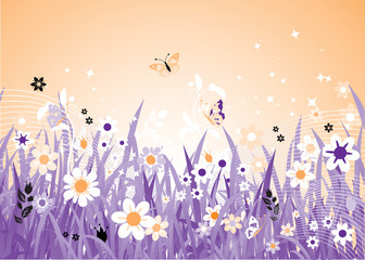 Wall Mural - Spring meadow beautiful