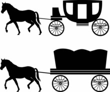 Old Horse Carriage