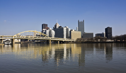 Fototapete - Downtown Pittsburgh