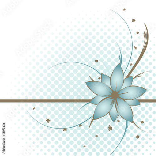 Foto-Kissen - beautiful floral background, vector illustration (von Nubephoto)