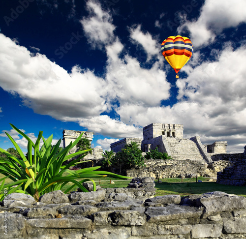 Tapeta ścienna Tulum ruiny w świecie Majów w pobliżu Cancun