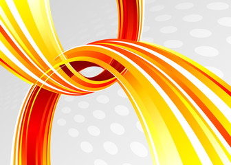 Aufkleber - Red hot communications connection background, vector layered.