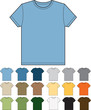 T-shirts in a range of modern colours
