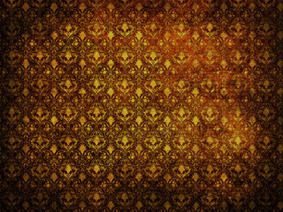 Old rusty and grunge floral background