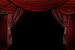 Old fashioned, elegant theater stage drapes
