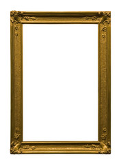 Wall Mural - Antique picture frame with clipping path