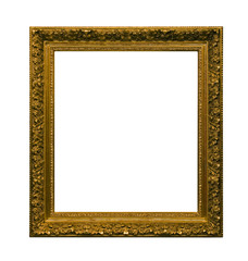 Wall Mural - Antique picture frame with clipping path